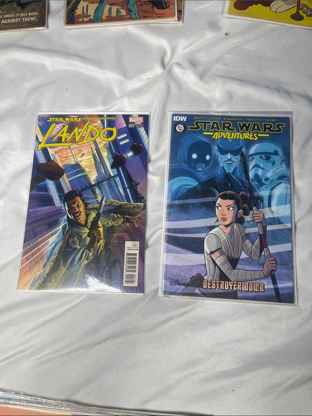 Star Wars Lando & Star Wars Adventures Comic Bundle - Blue, Purple Covers